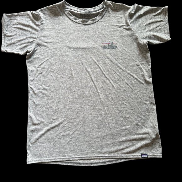 Patagonia Capilene Cool Daily Short Sleeve Shirt Men/W Lge Heather Gray SPF 50+ - Picture 3 of 7
